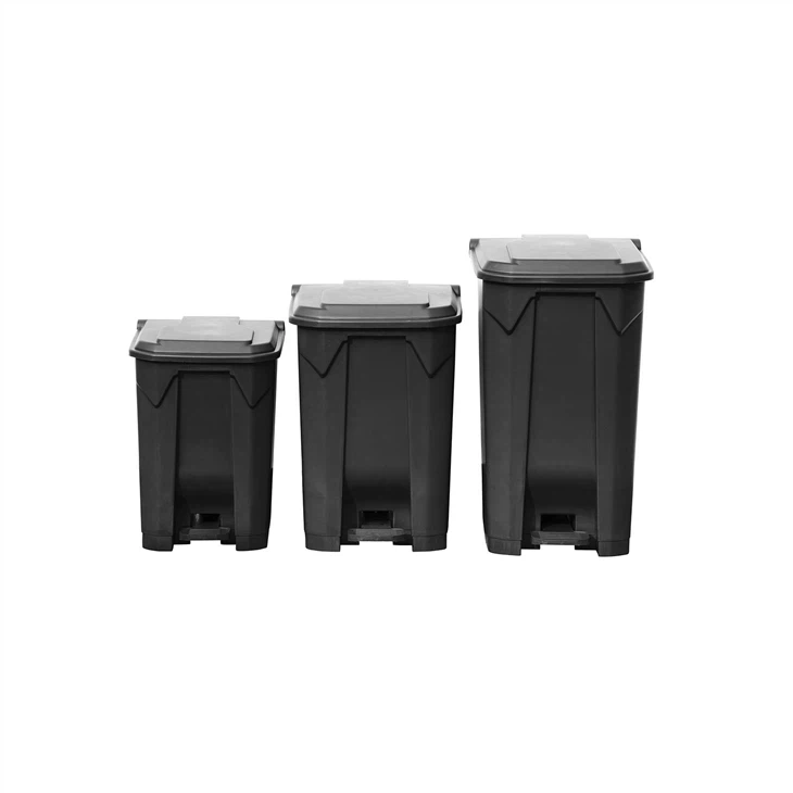black plastic pedal waste bins black plastic pedal waste bins