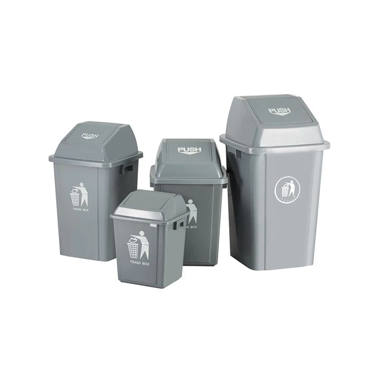 grey plastic push lid dustbin grey plastic push lid dustbin