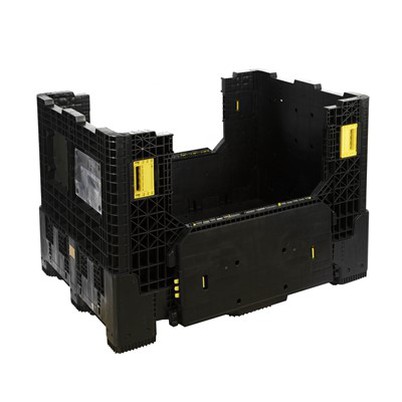 HDPE Gudang Tersuai Dilipat Kotak Pallet Vented