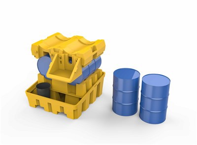 Sistem Rak Berikat 4 Drum Tugas Berat